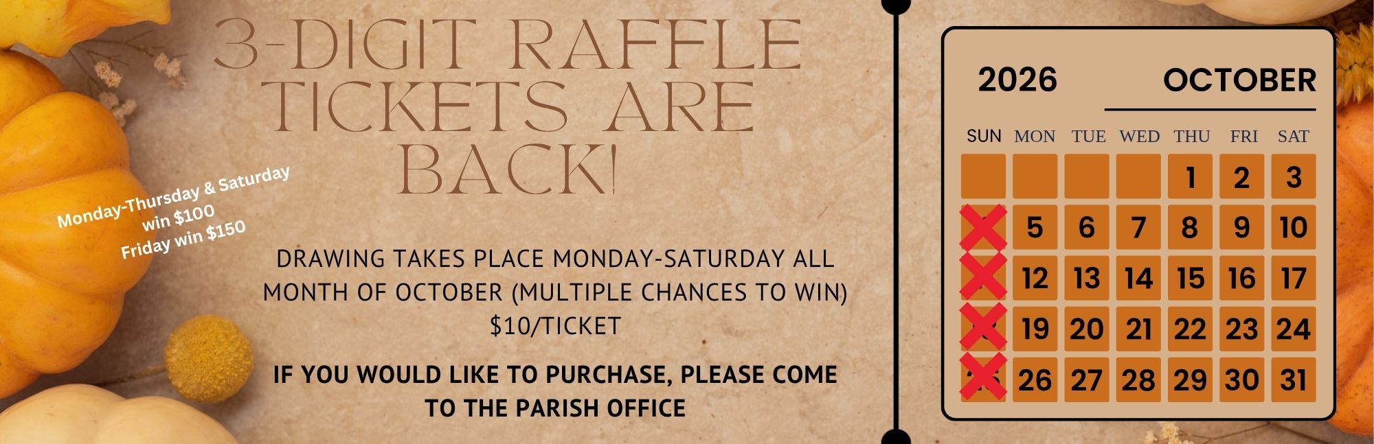 3 Digit Raffle