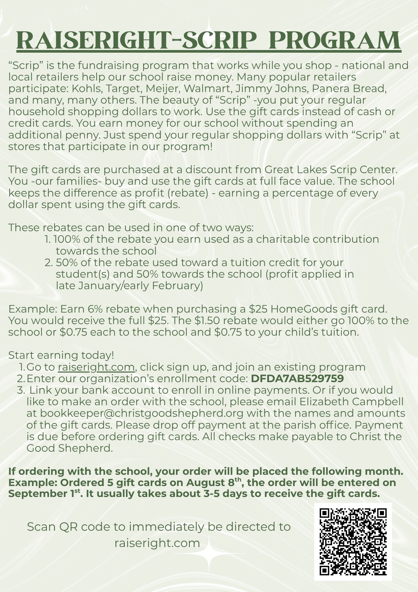 RaiseRight Scrip Program