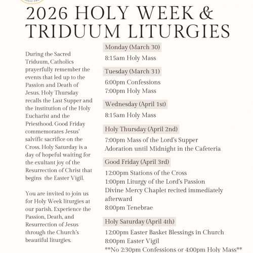 Holy Week & Triduum Liturgies