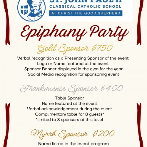 Epiphany Party Sponsors
